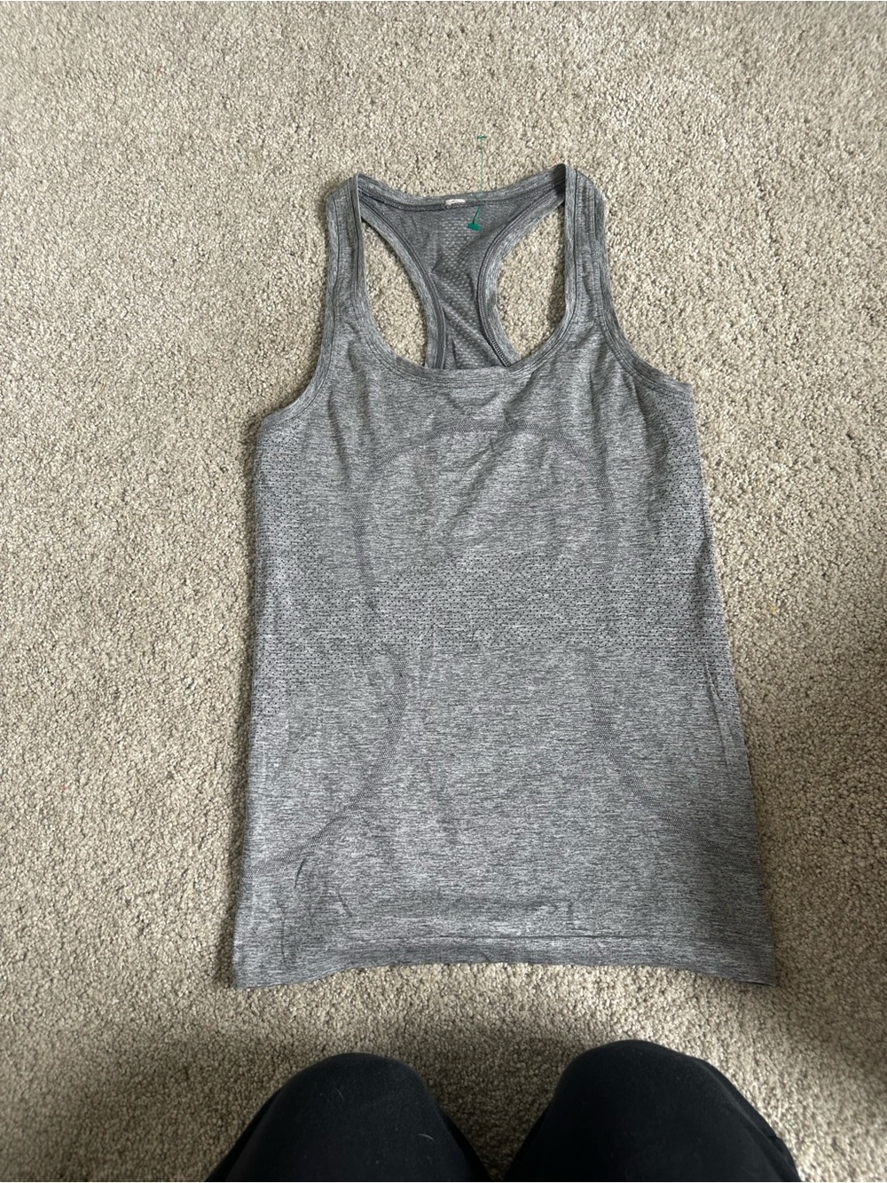 lululemon athletica Heather Gray Racerback Tank